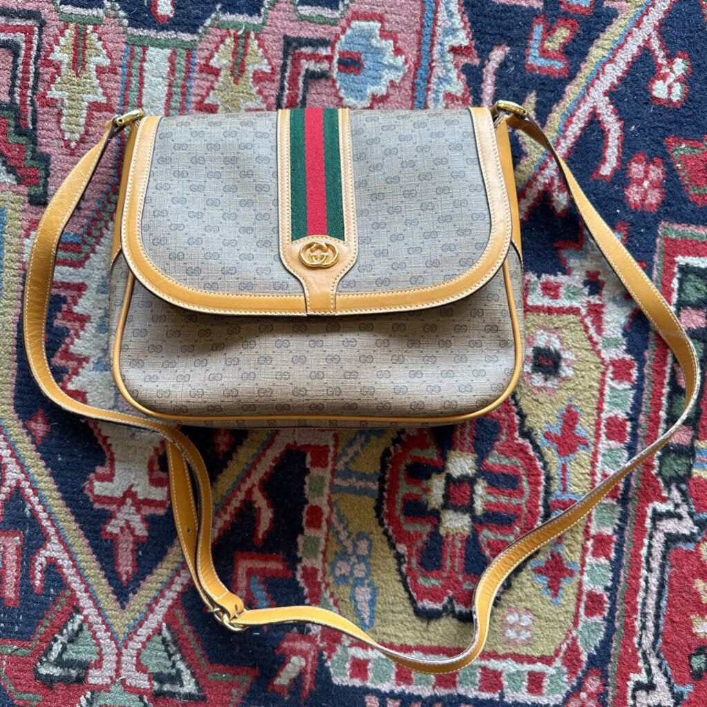 Vintage Gucci Micro Tan Sherry Crossbody