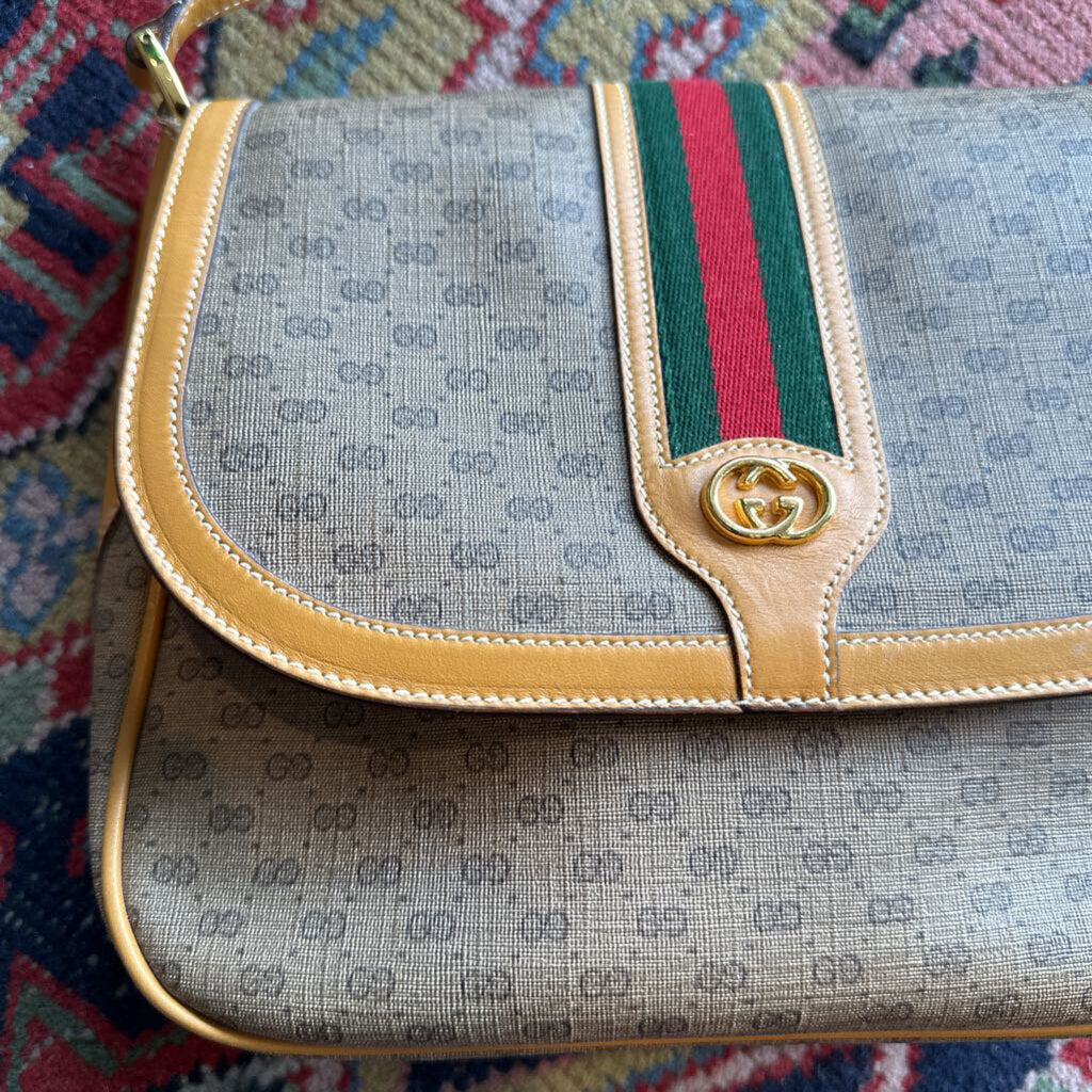 Vintage Gucci Micro Tan Sherry Crossbody