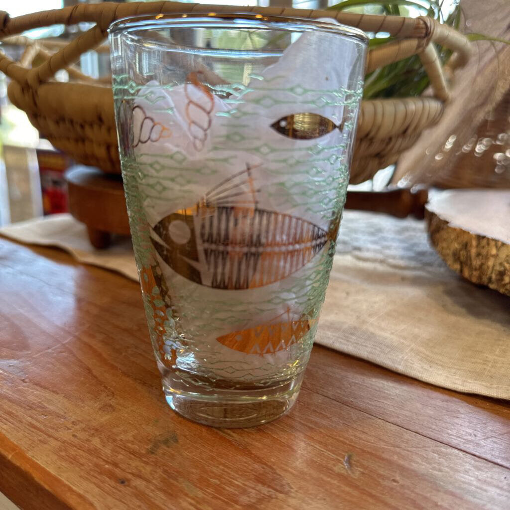 Vintage Rare "Marine Life" by Libbey Tumblers (Set - 6)