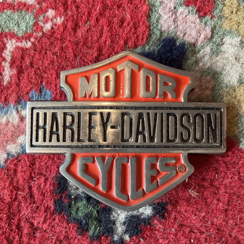 1990s Harley-Davidson Brass Belt Buckle