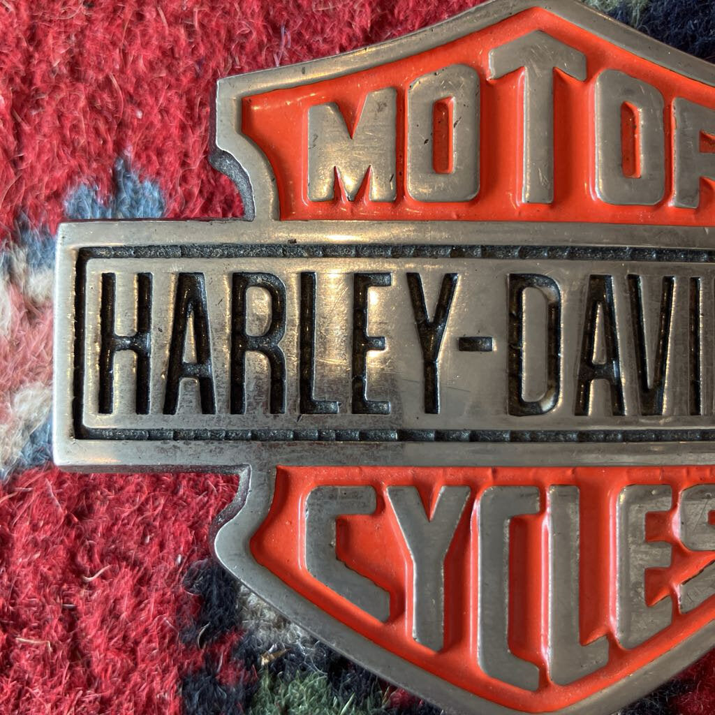 1990s Harley-Davidson Brass Belt Buckle