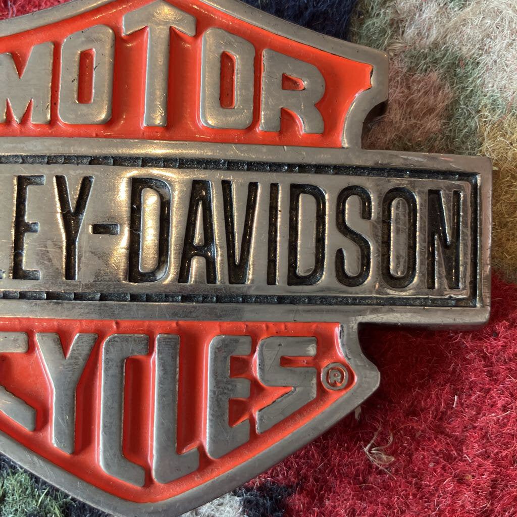 1990s Harley-Davidson Brass Belt Buckle