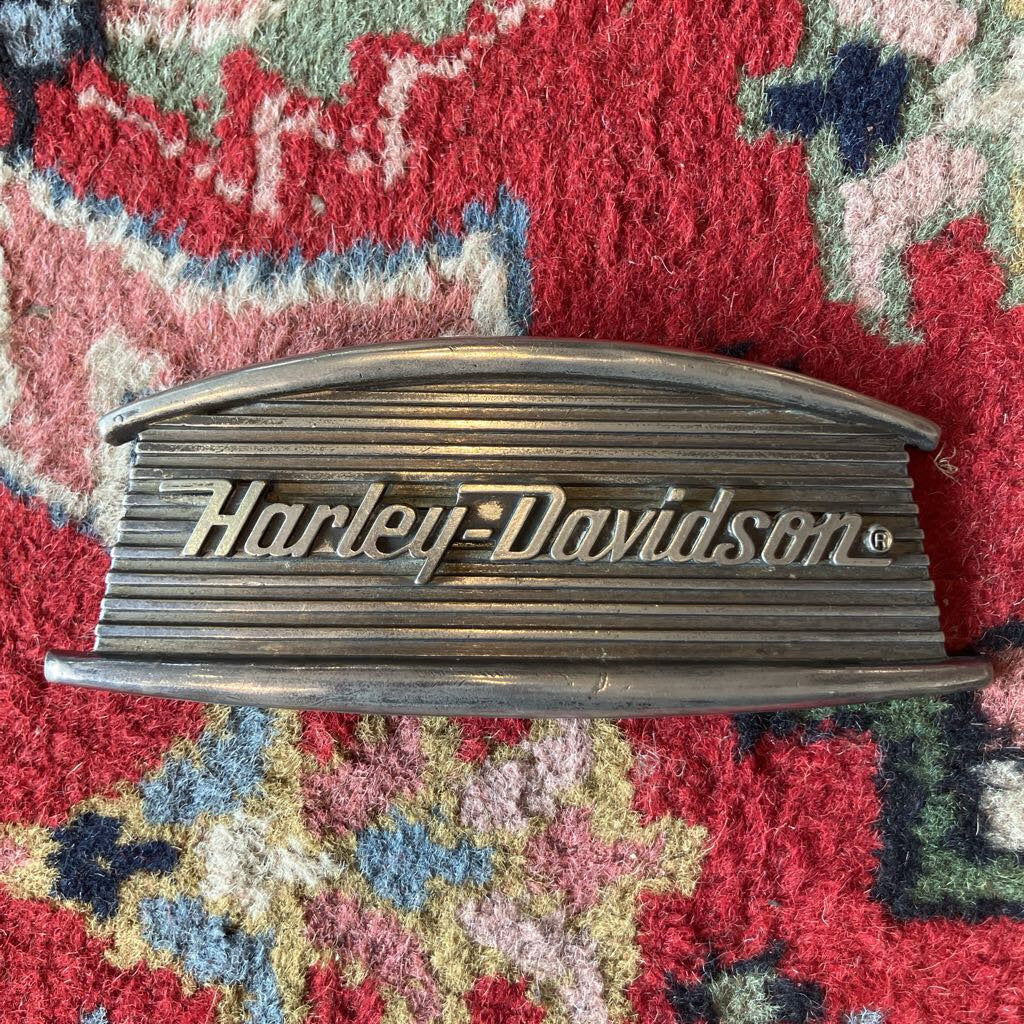 Vintage Harley-Davidson Metal Grille Belt Buckle