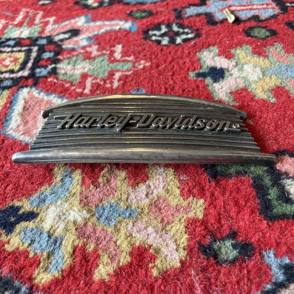 Vintage Harley-Davidson Metal Grille Belt Buckle