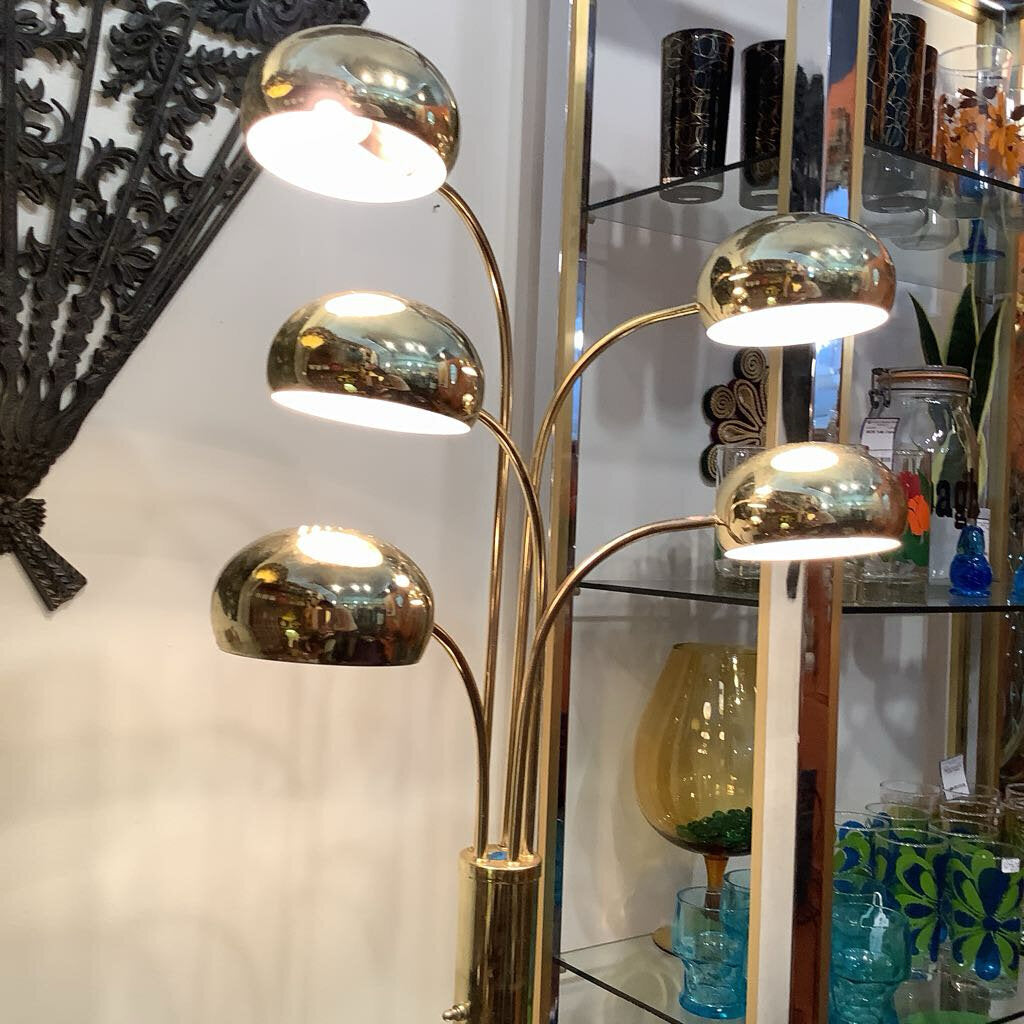 MCM Brass Eyeball Lamp