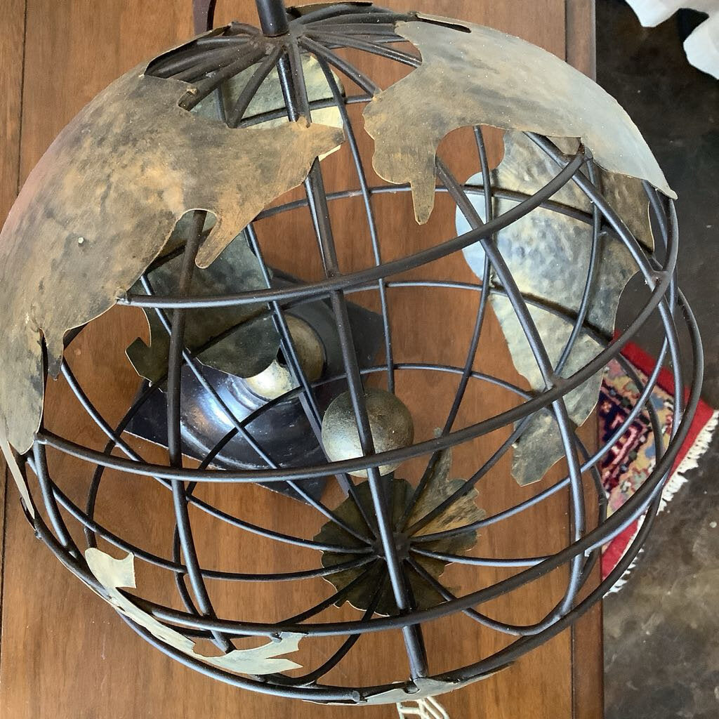 Vintage Celestial Metal Armillary Globe Spere w/ Arrow Pier One