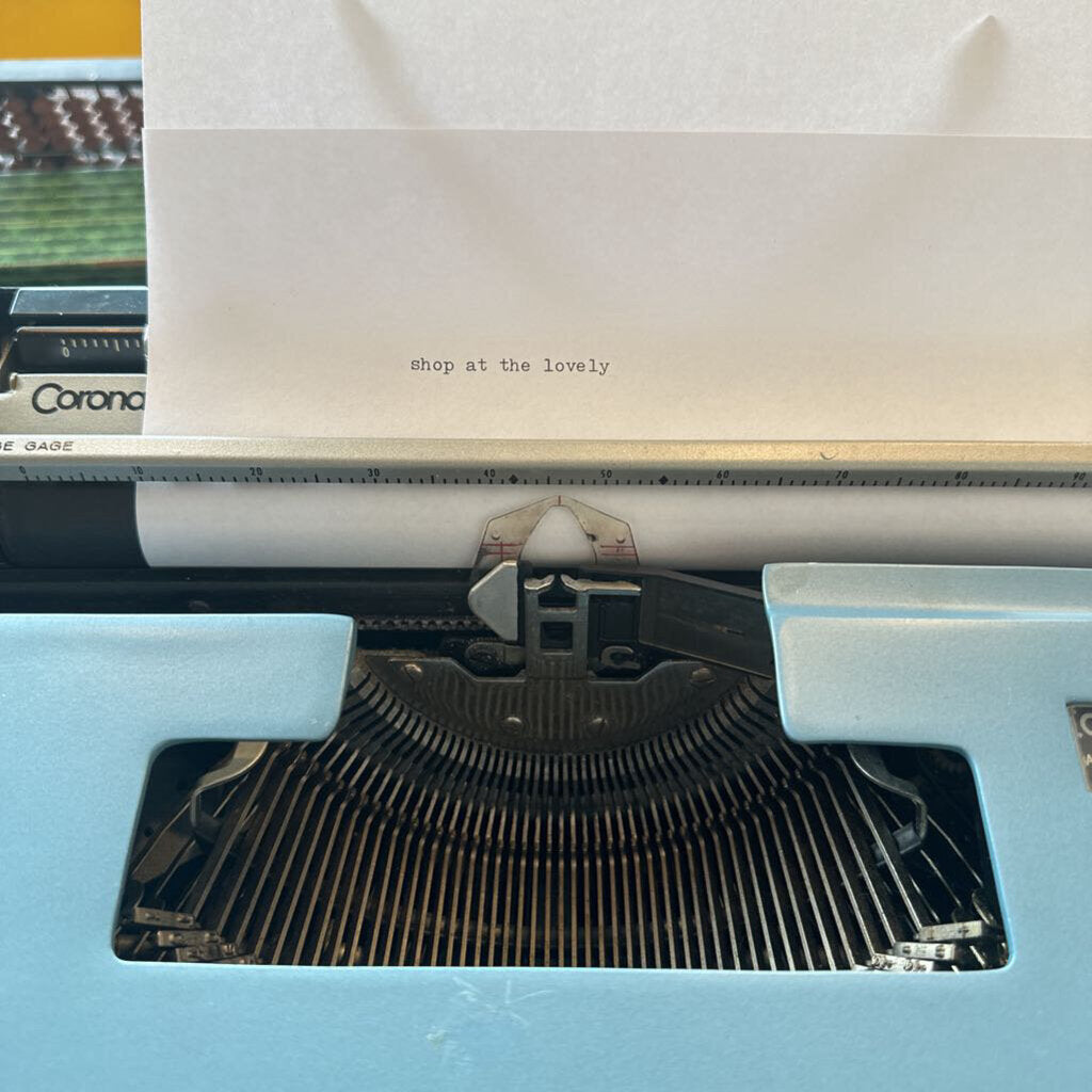 Vintage Smith Corona Super 12 Robin Egg Blue Coronet Electric Typewriter