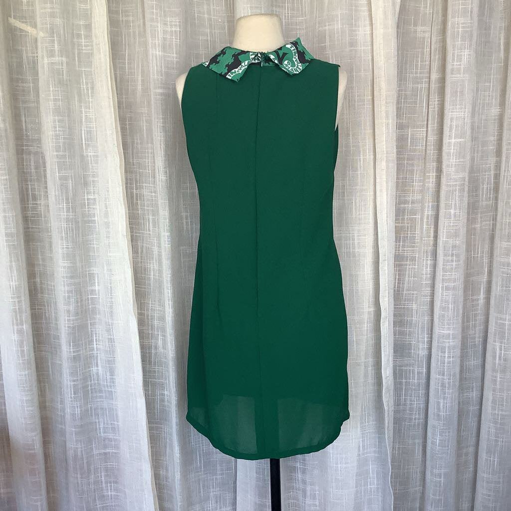 1960s Green Shift Dress with Valentino Scarf