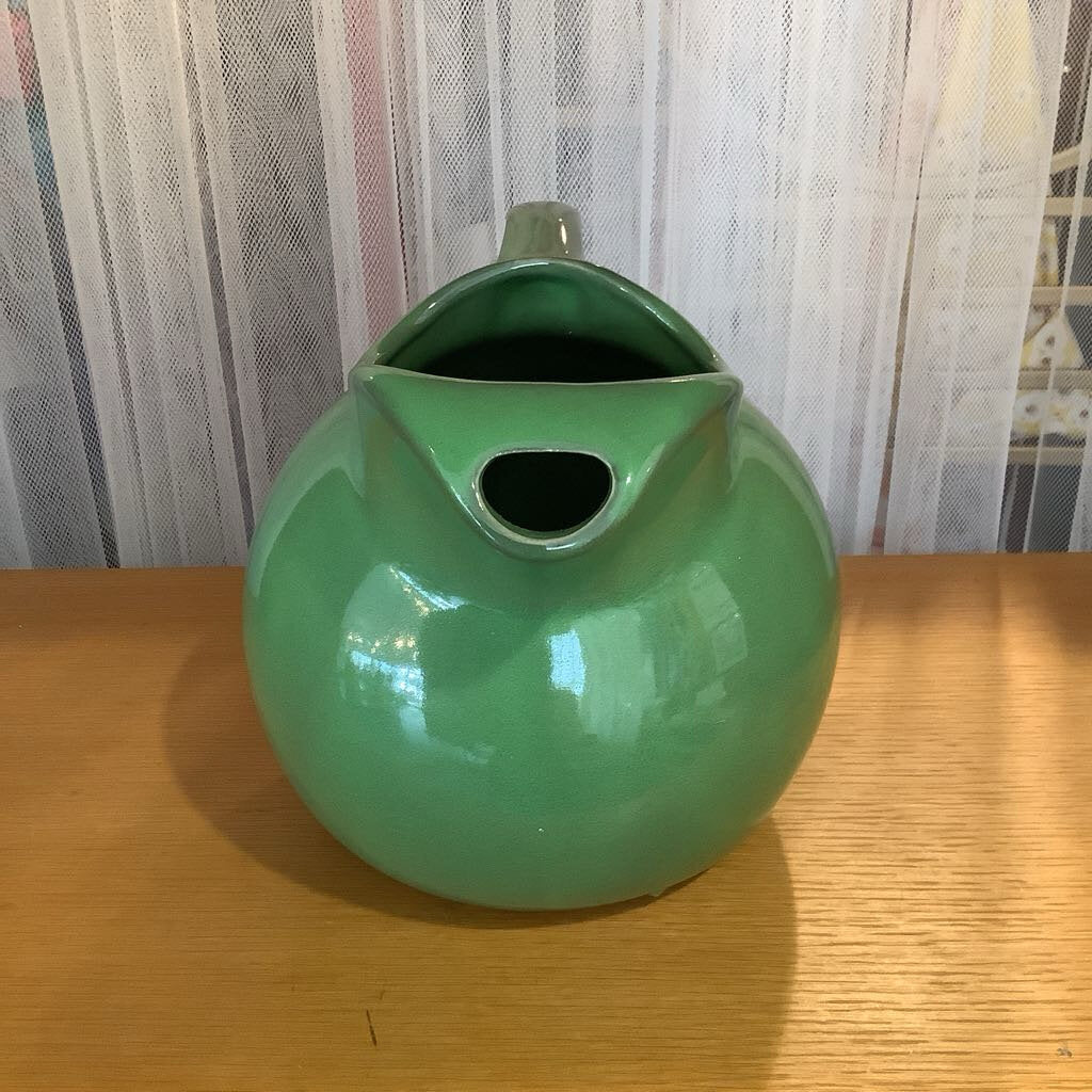 Mid Century Modern Green Hall Art Pottery Serving Pitcher