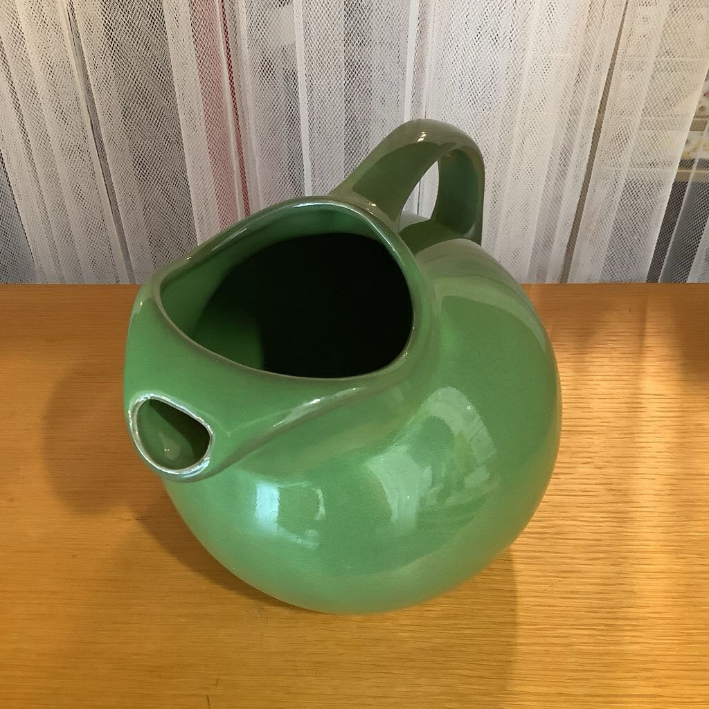 Mid Century Modern Green Hall Art Pottery Serving Pitcher