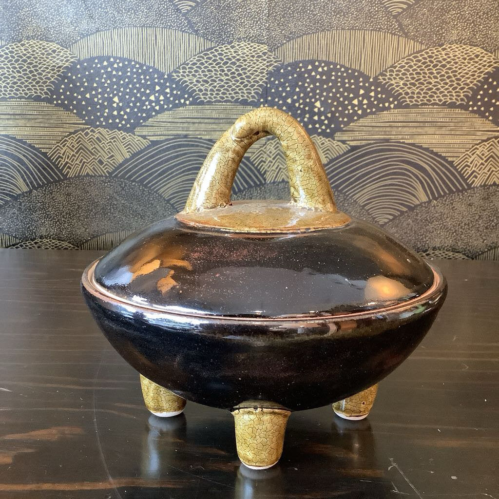 Footed Pottery Dish
