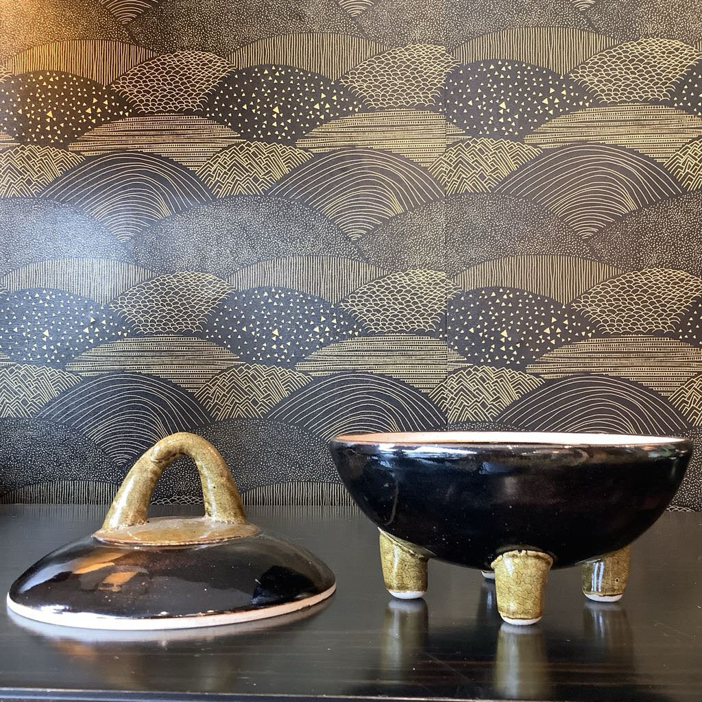 Footed Pottery Dish