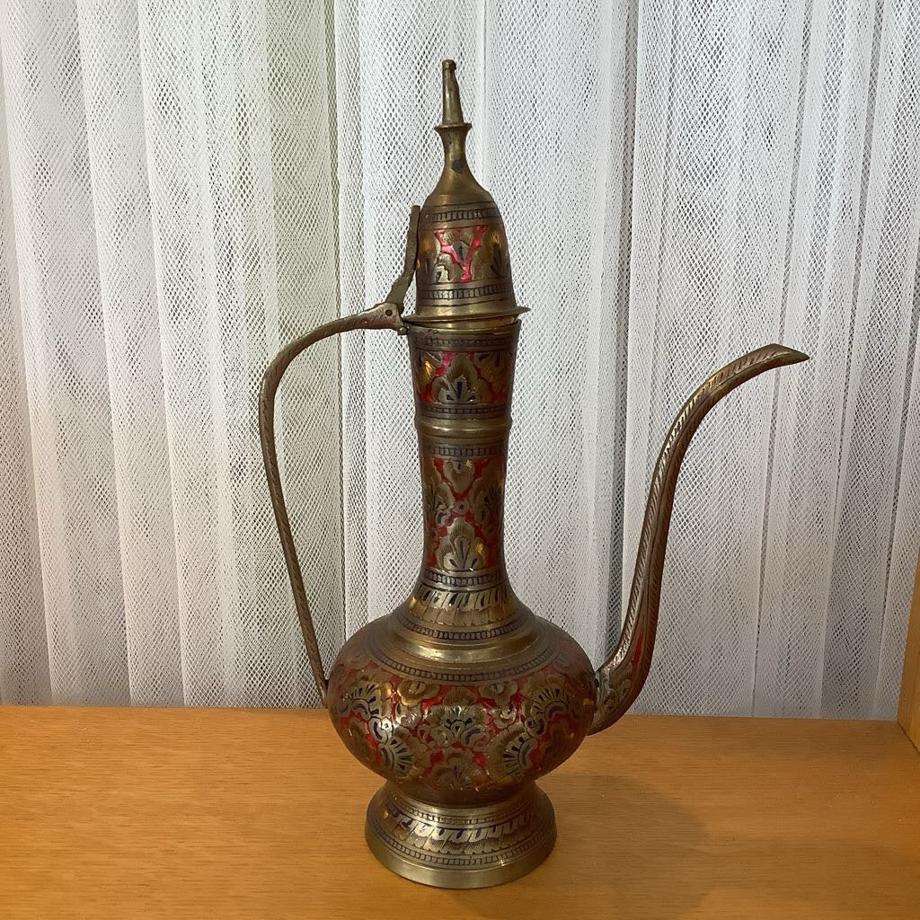 Vintage Brass Indian Pitcher