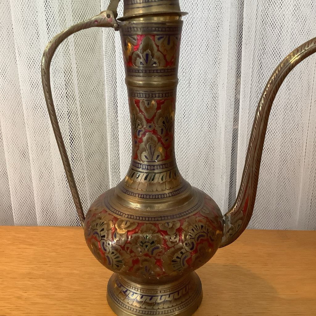 Vintage Brass Indian Pitcher