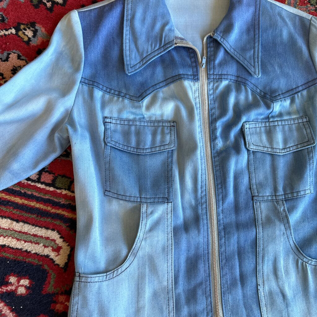 1970s Hand Made 2 Piece Canadian Tuxedo