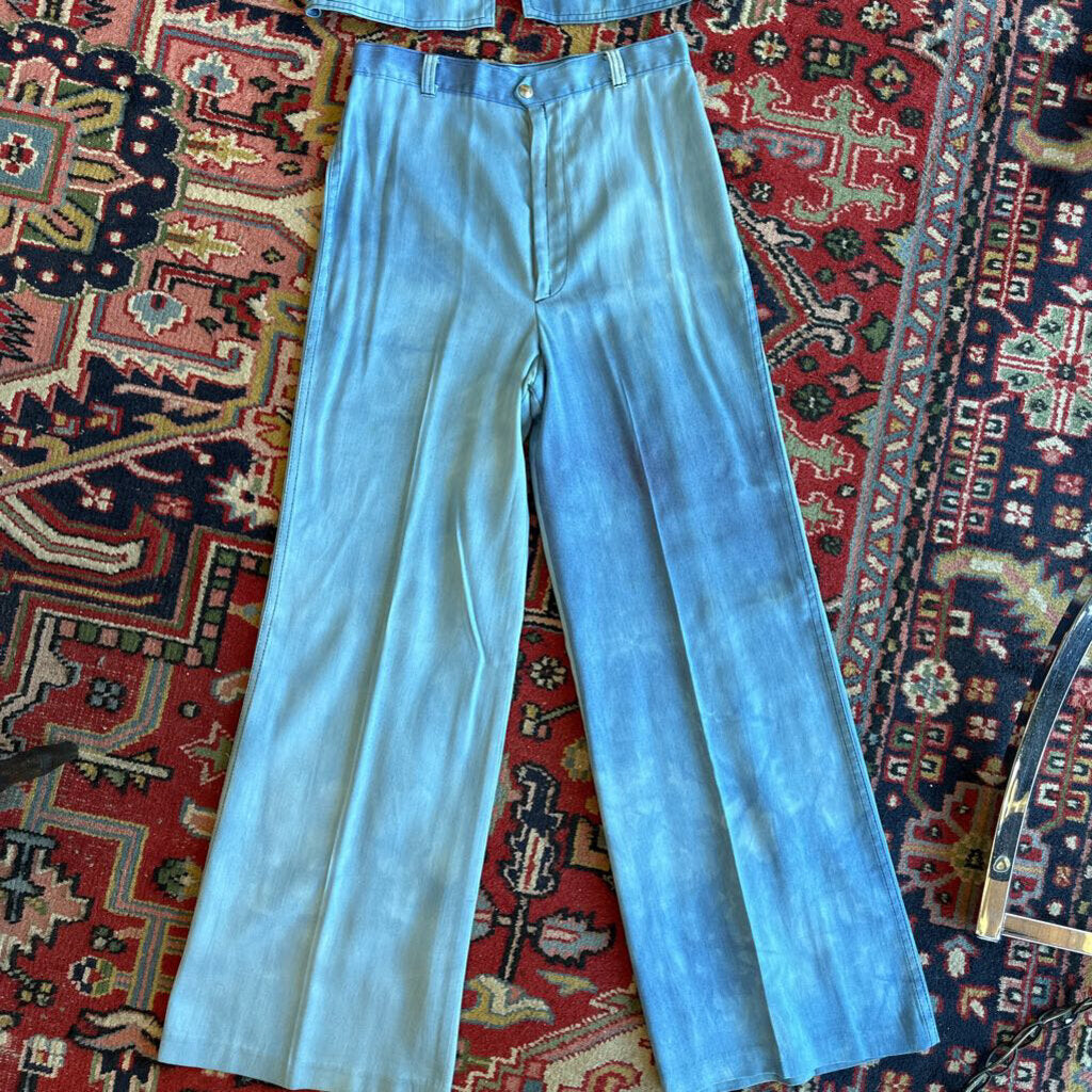 1970s Homemade 2 Piece Canadian Tuxedo