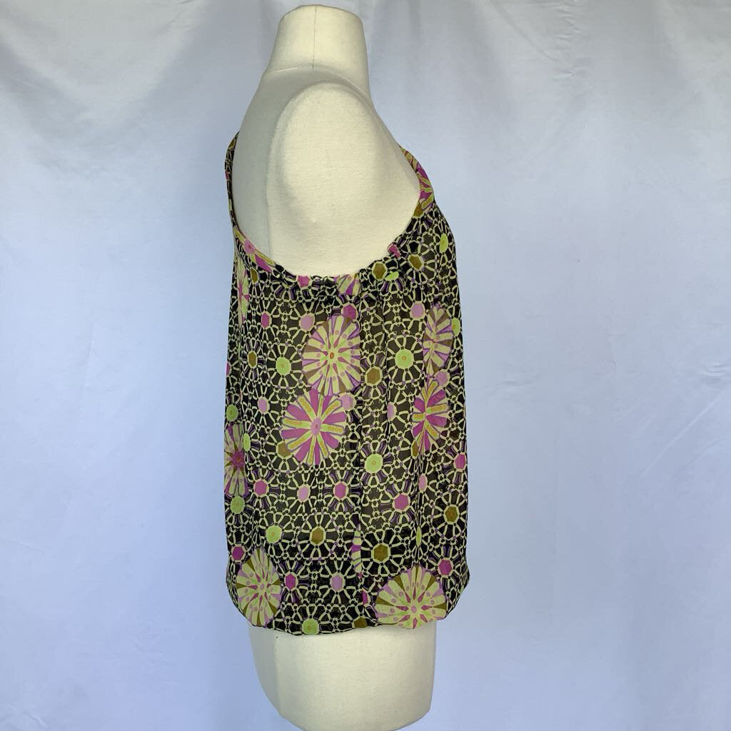 Off the Shoulder Sheer Top with Drawstring Hem