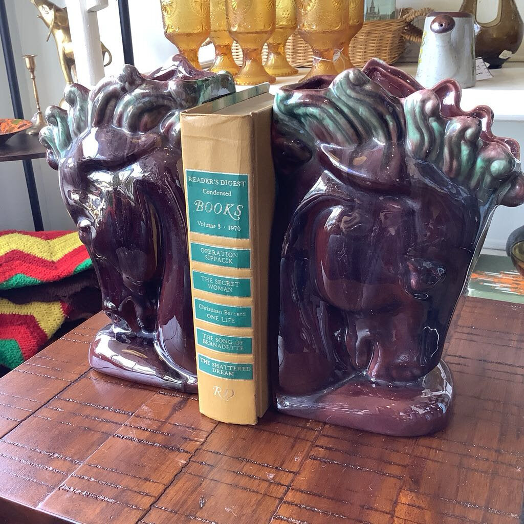 Horsehead Bookend Planters