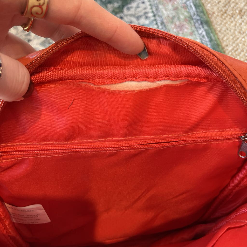 Orange Leather San Francisco Shoulder Bag