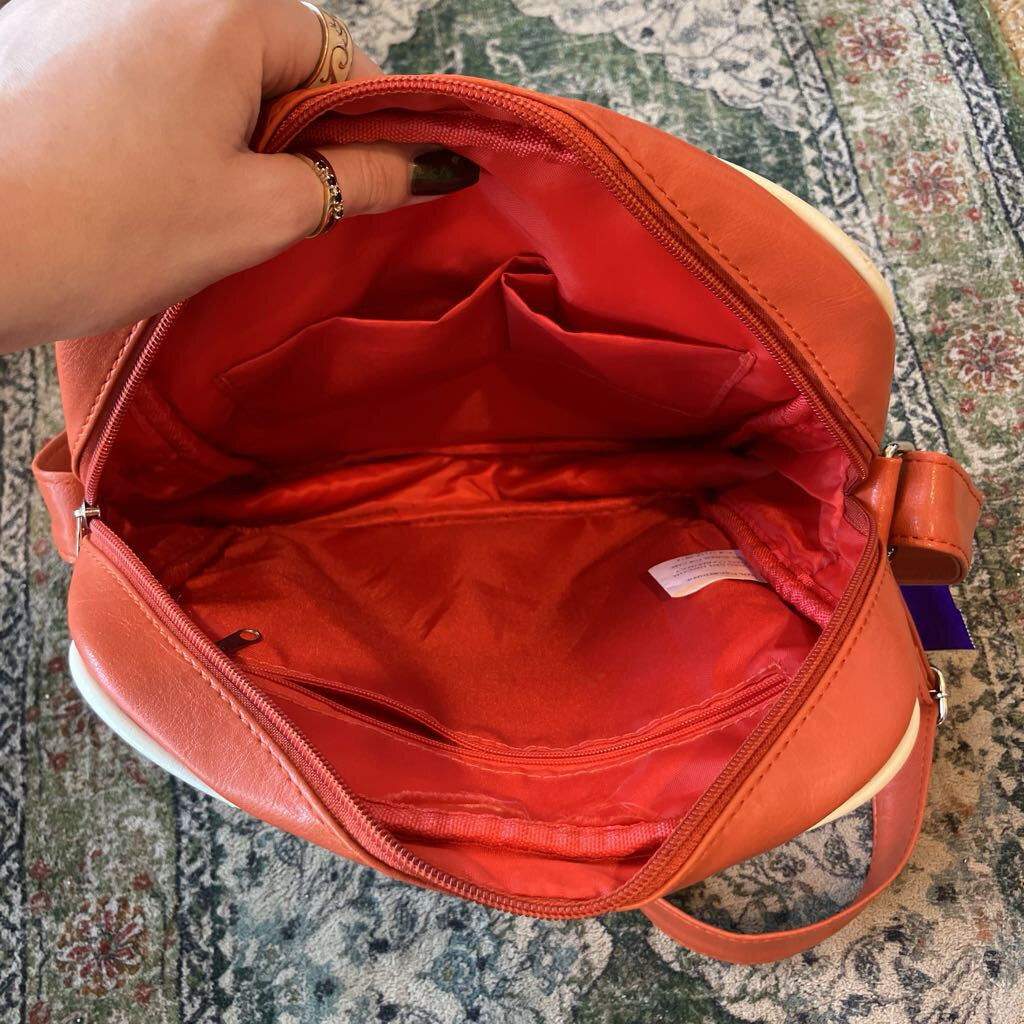 Orange Leather San Francisco Shoulder Bag