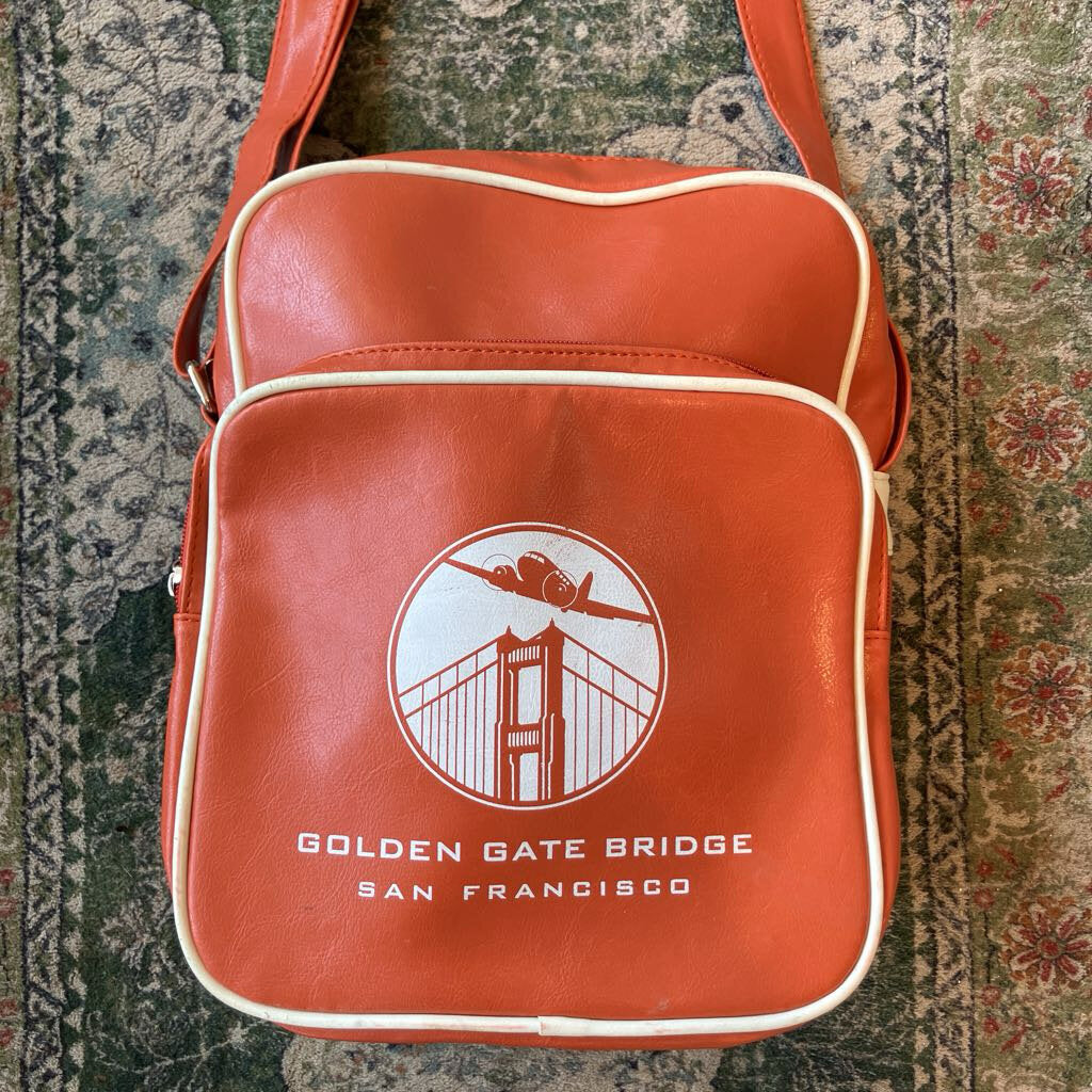 Orange Leather San Francisco Shoulder Bag