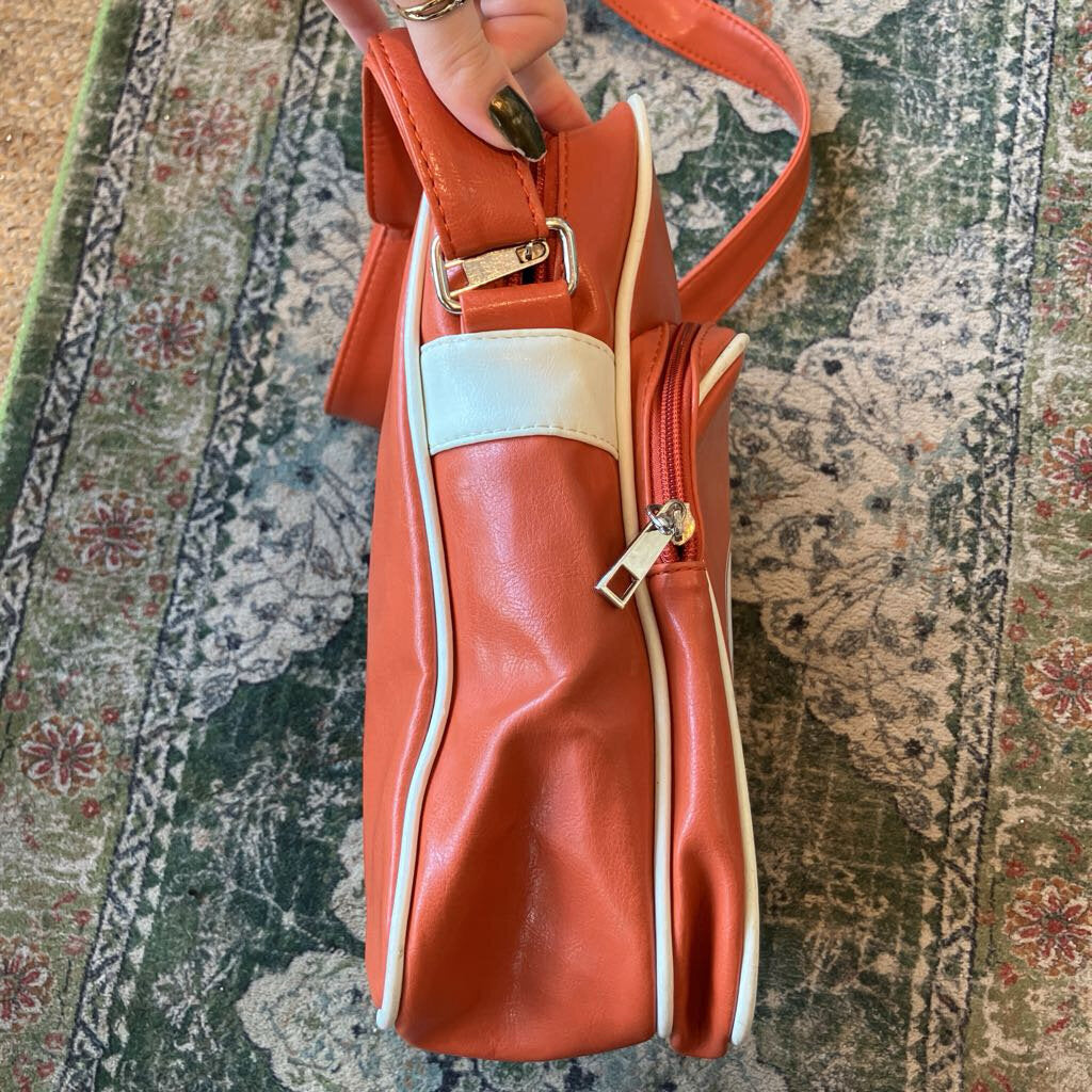 Orange Leather San Francisco Shoulder Bag