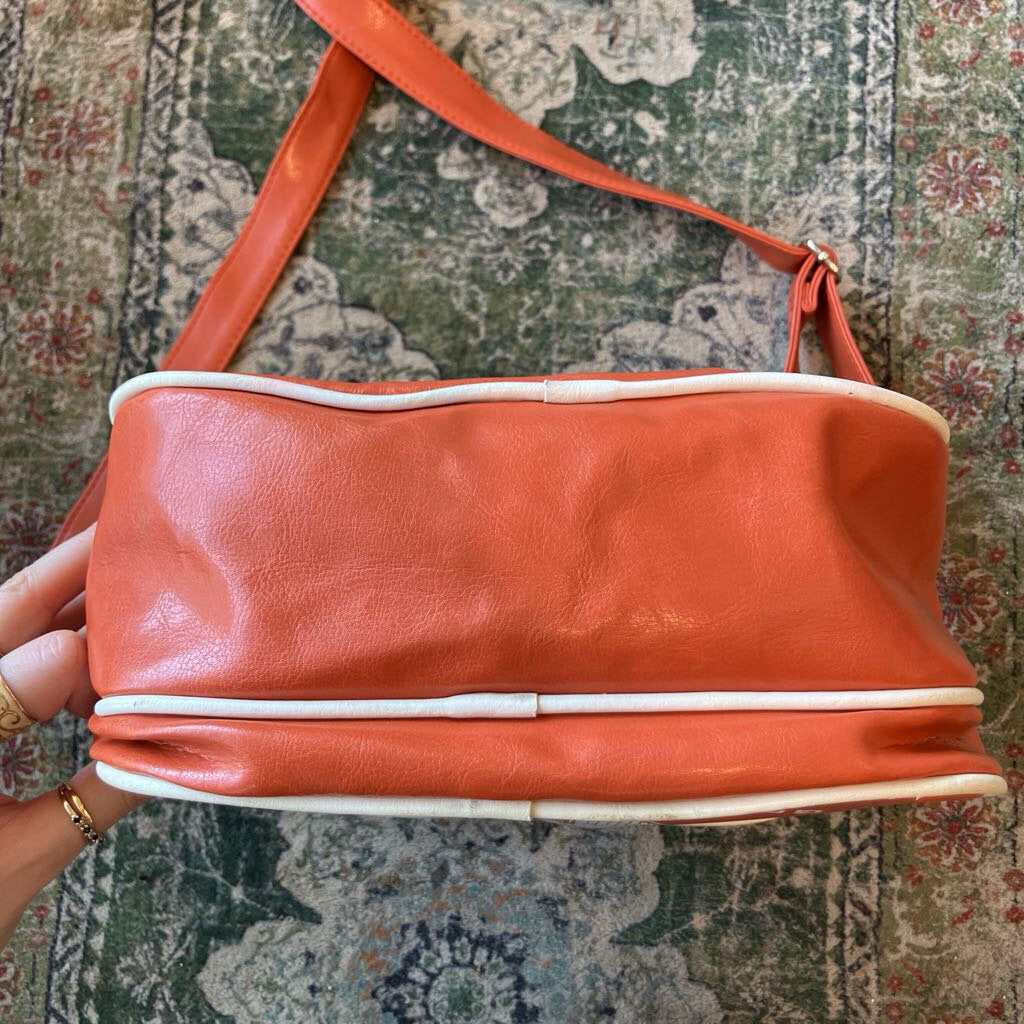 Orange Leather San Francisco Shoulder Bag