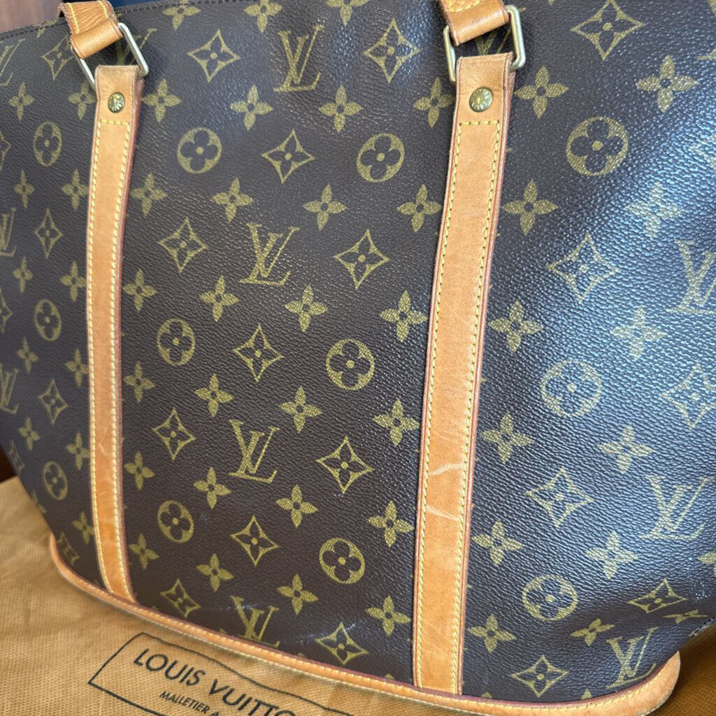 Authentic Louis Vuitton Vintage Monogram Canvas Babylone Tote Shoulder Bag w/ Dust Bag