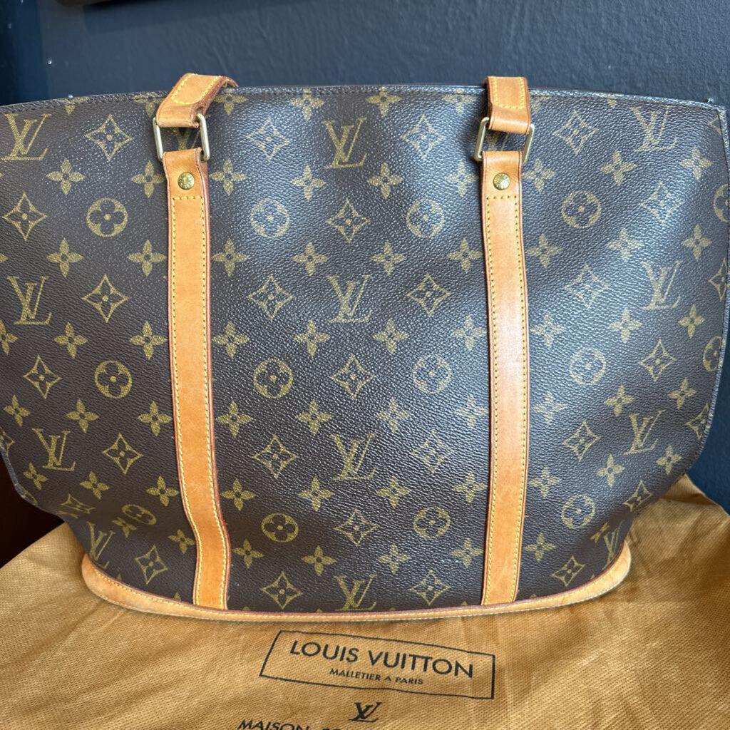 Authentic Louis Vuitton Vintage Monogram Canvas Babylone Tote Shoulder Bag w/ Dust Bag