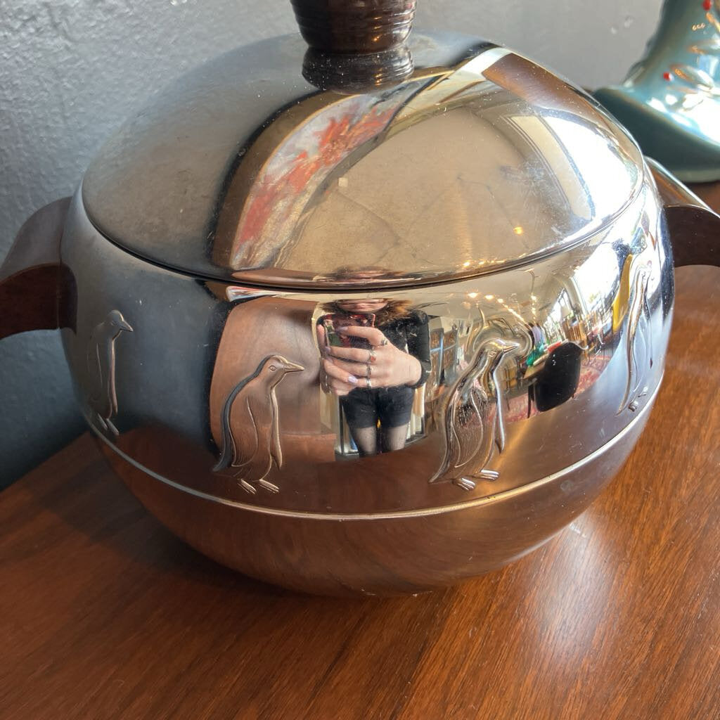 Vintage Chrome Penguin Ice Bucket