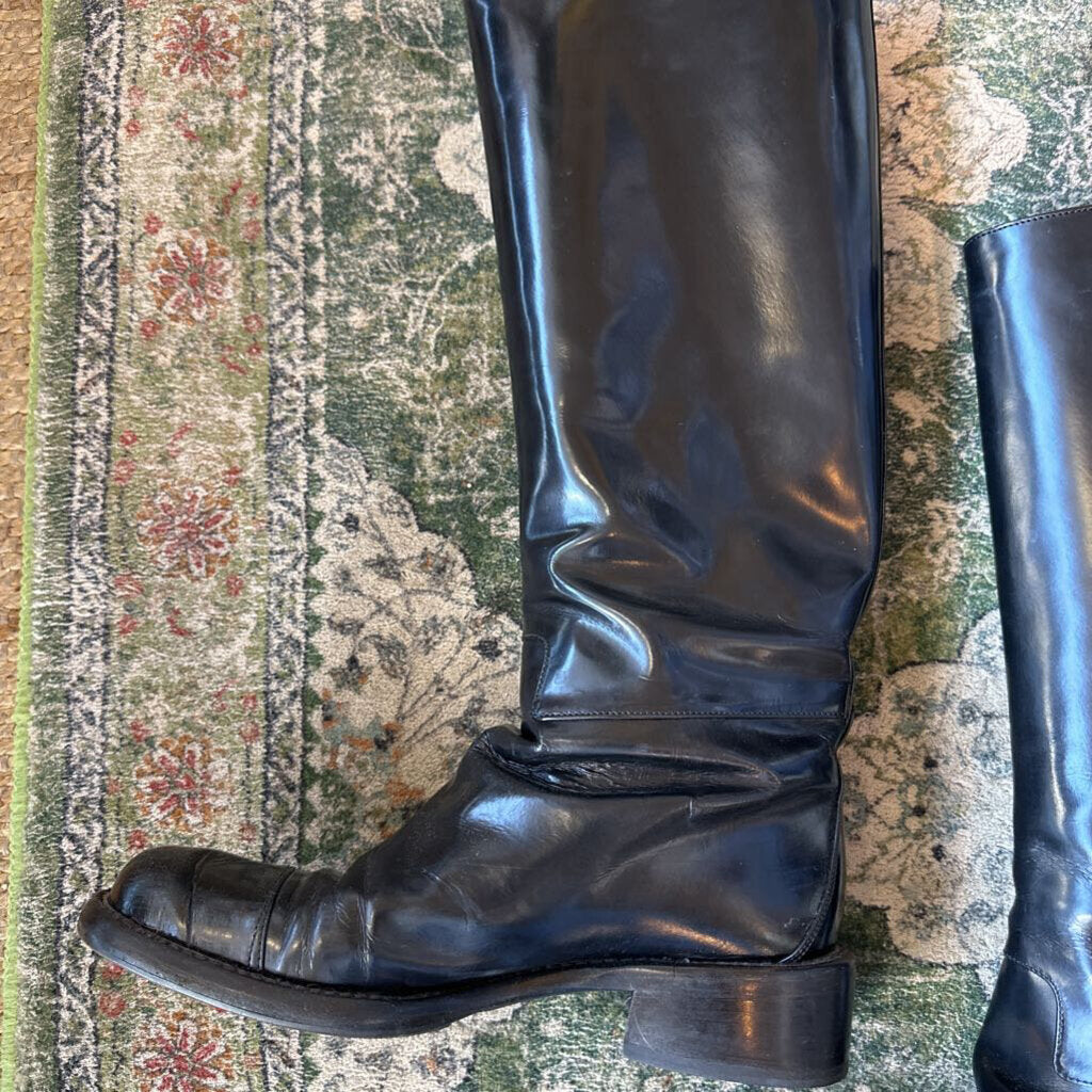 Prada Leather Riding Boots