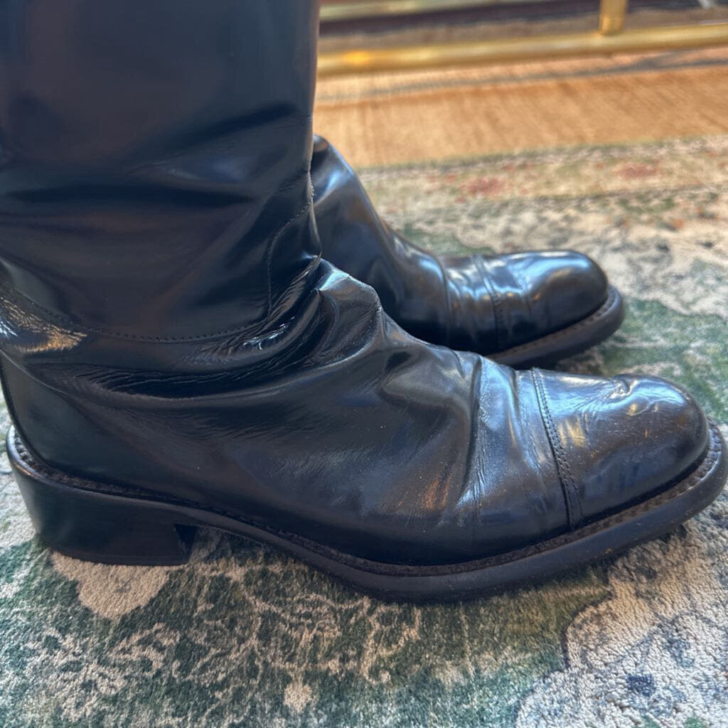 Prada Leather Riding Boots