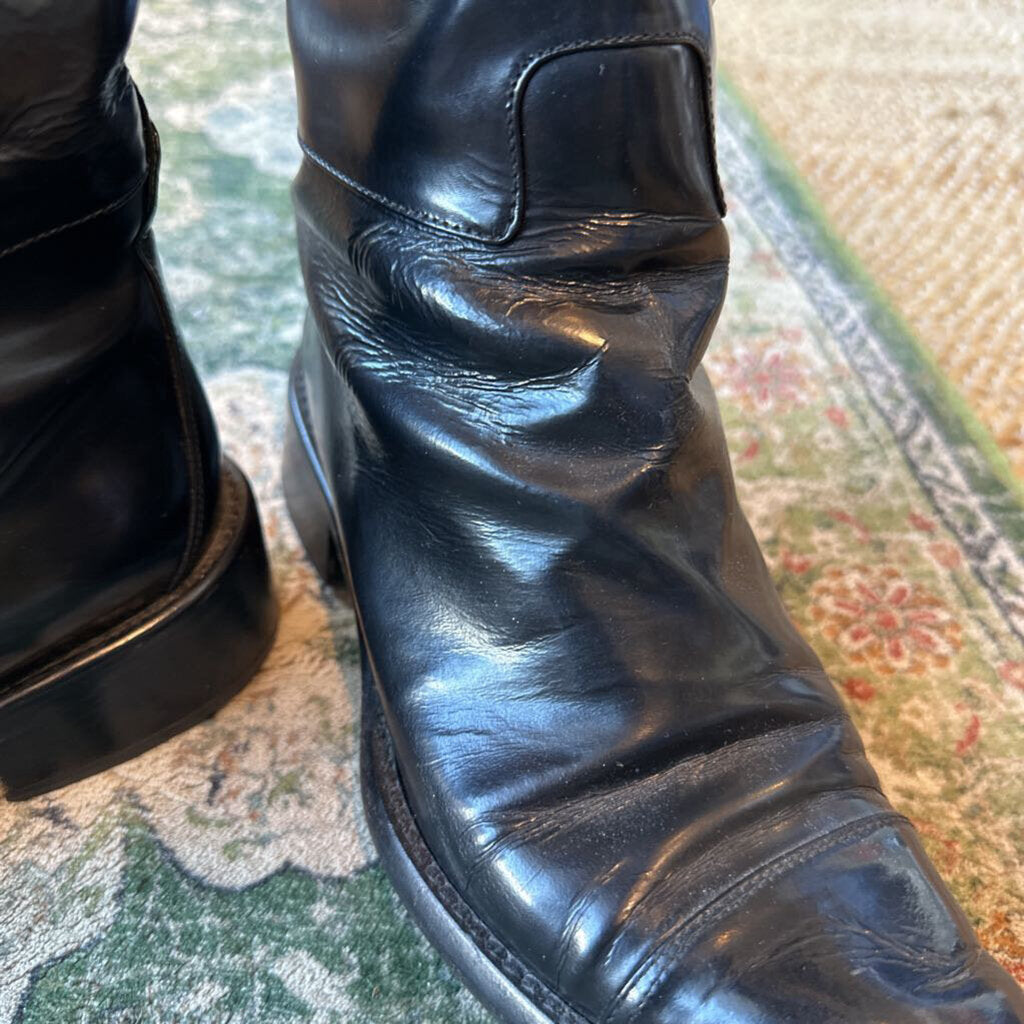 Prada Leather Riding Boots