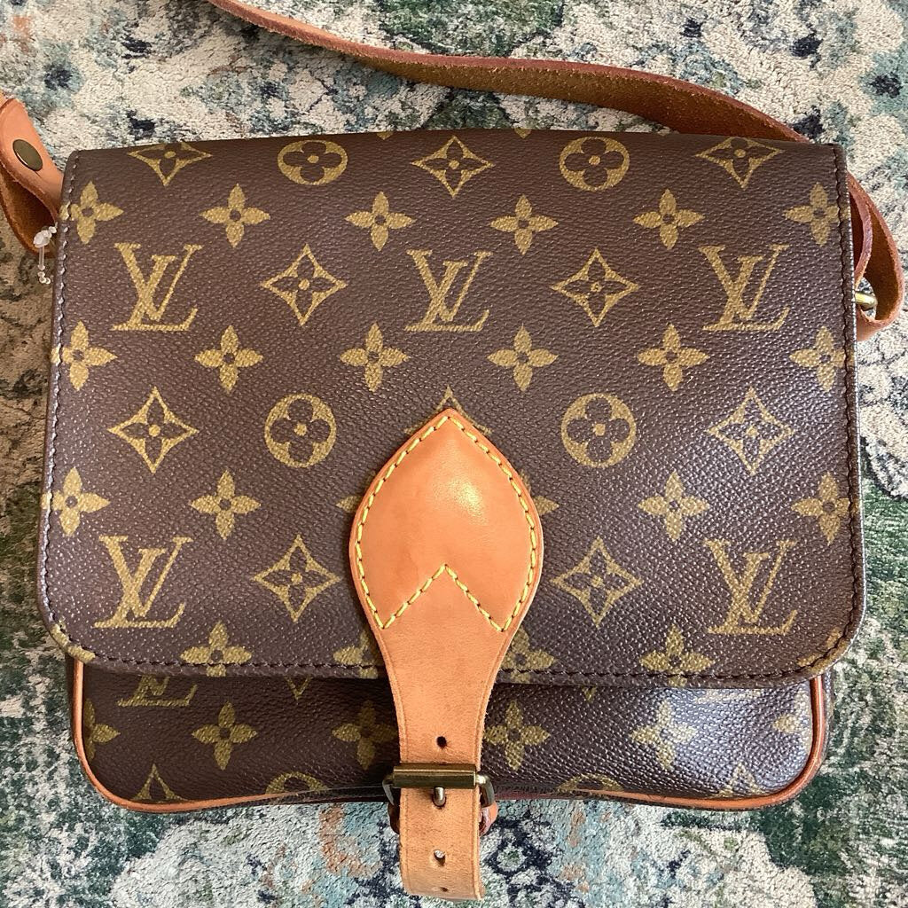 Authentic Vintage Louis Vuitton Monogram Cartouchiere Crossbody