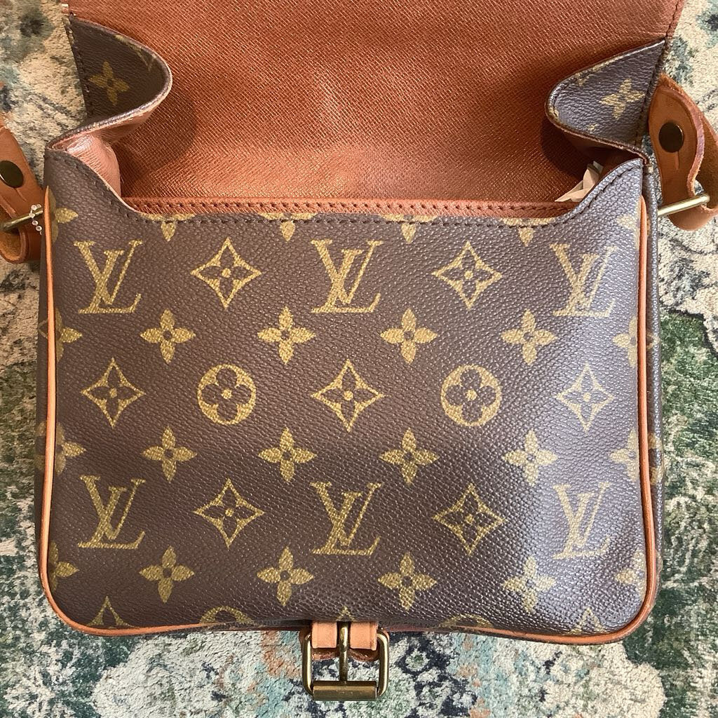 Authentic Vintage Louis Vuitton Monogram Cartouchiere Crossbody