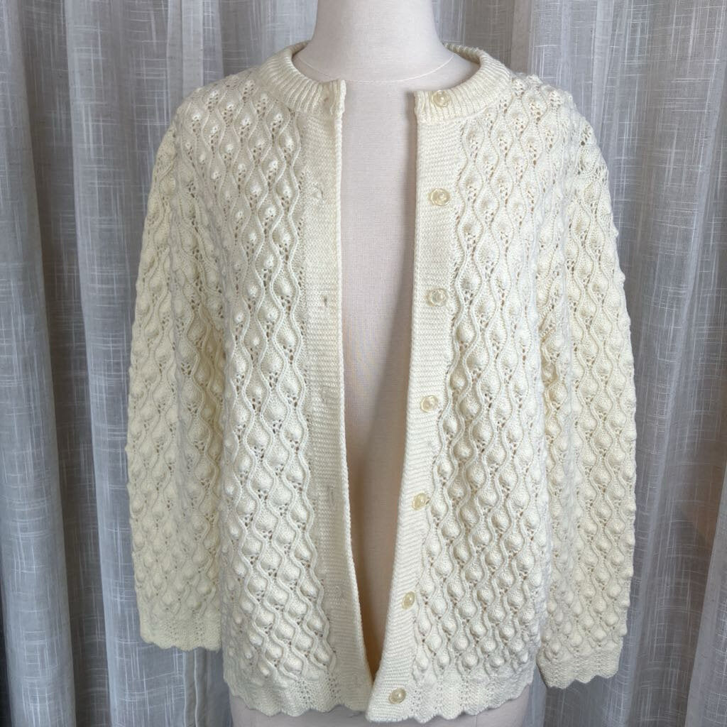 1980s Cream Knitted Sweater