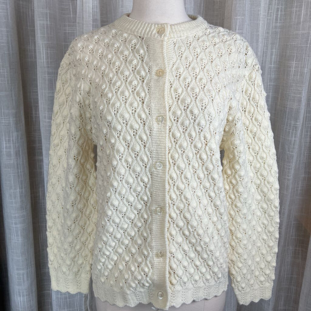 1980s Cream Knitted Sweater