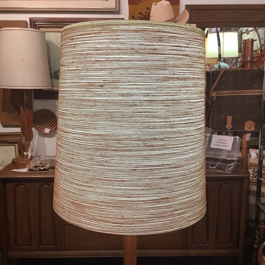 True Vintage Mid Century Modern Walnut Laurel Floor Lamp