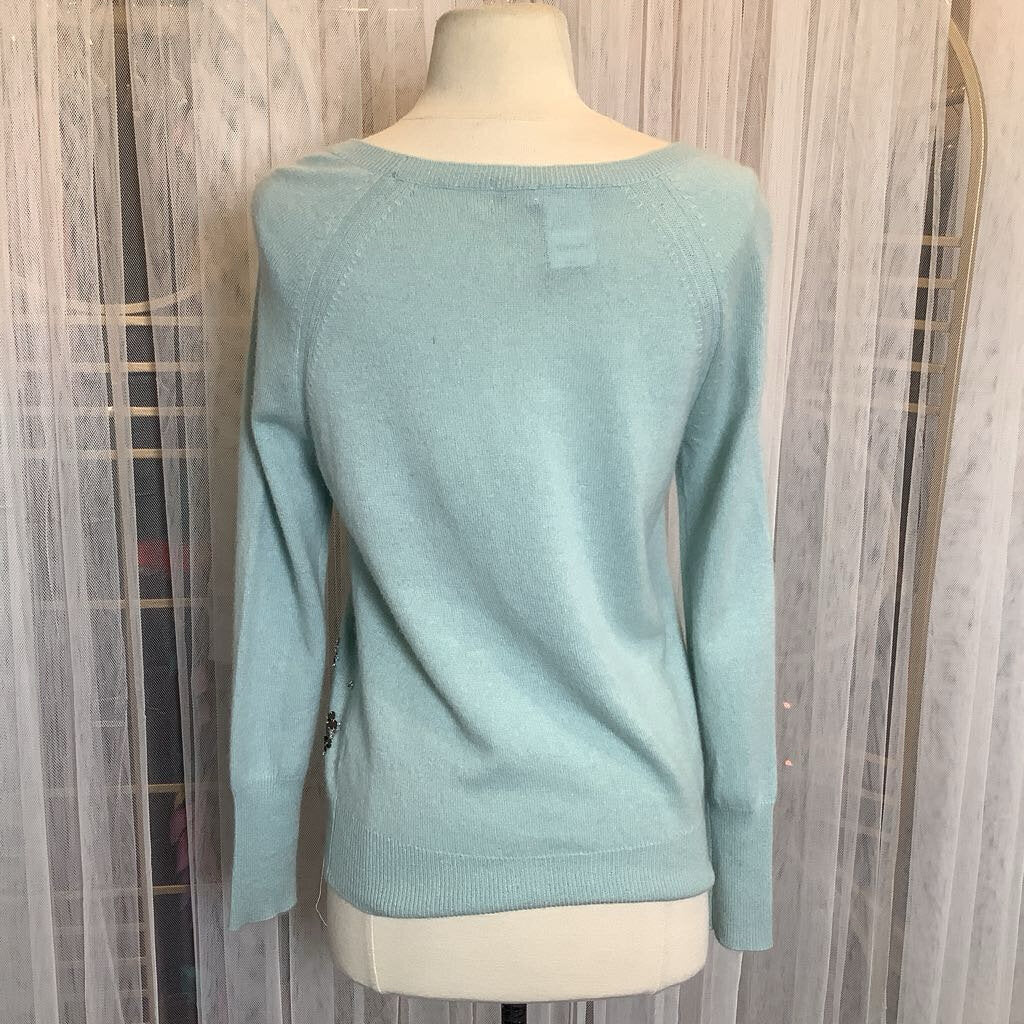 Halogen Cashmere Sweater with Bobbles