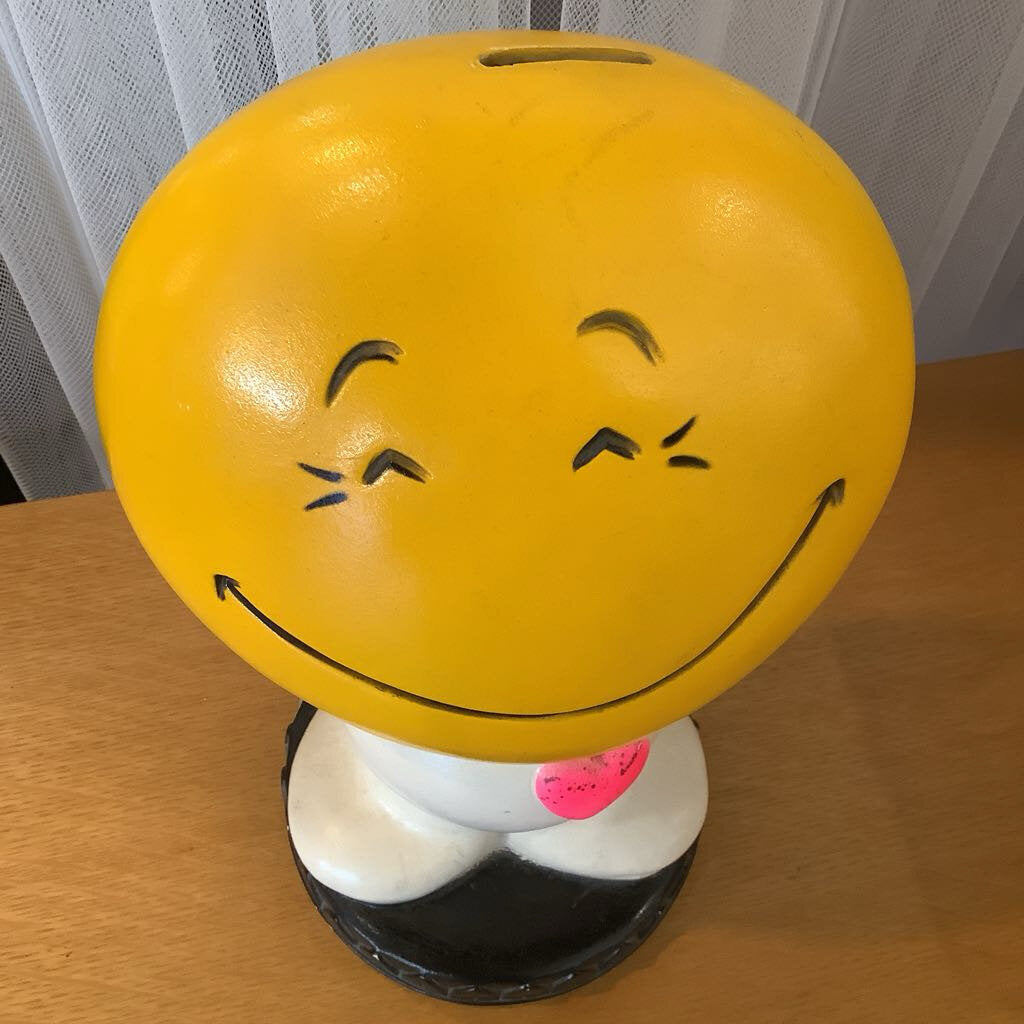 Vintage 1971 Rare Smiley Face Bank