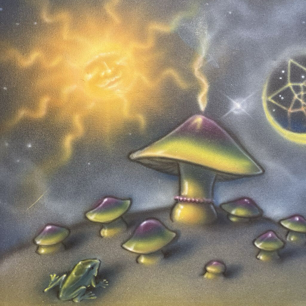 Airbrushed Mushroom Artwork