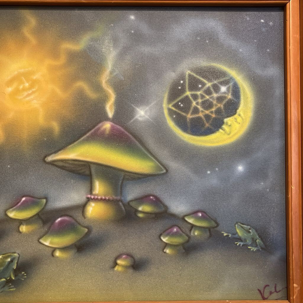 Airbrushed Mushroom Artwork