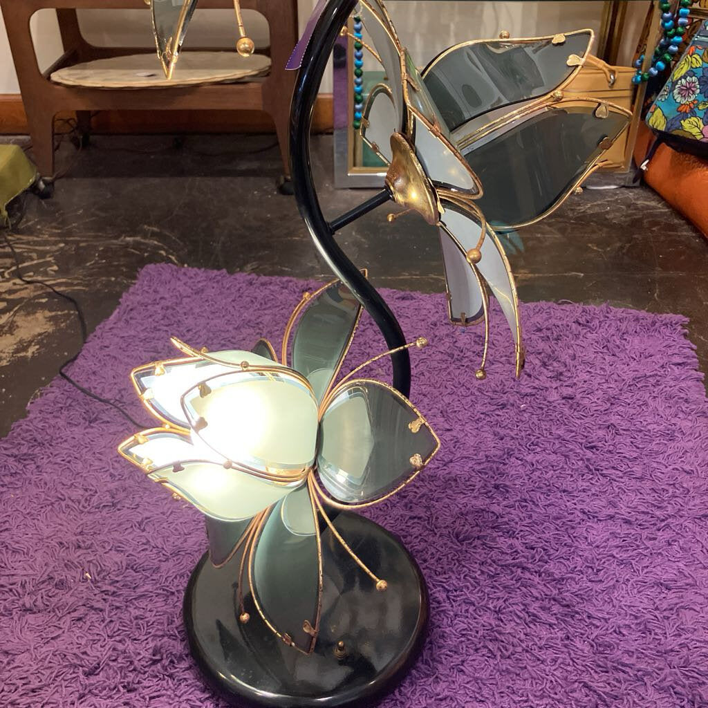 1980s Lotus Flower Floor Lamp