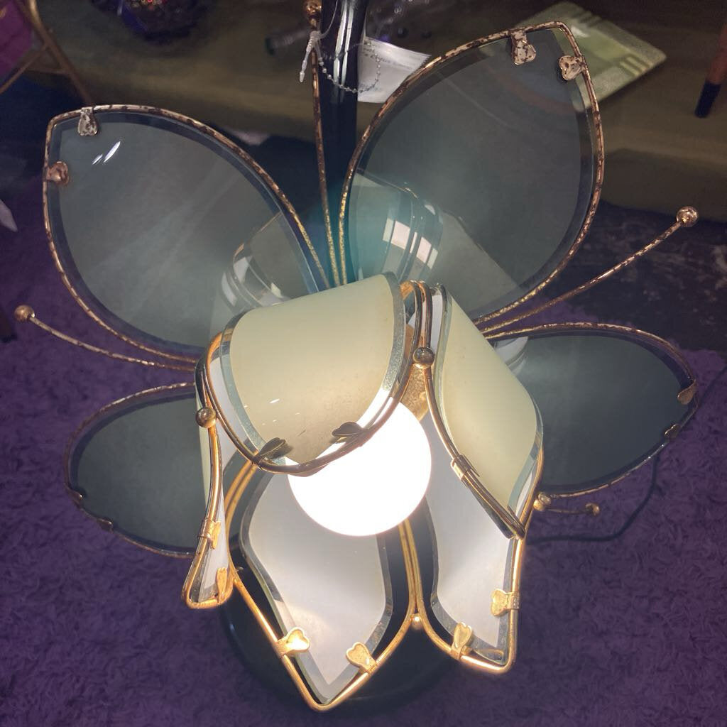 1980s Lotus Flower Floor Lamp