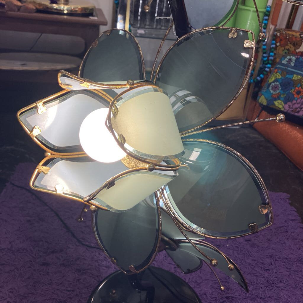 1980s Lotus Flower Floor Lamp