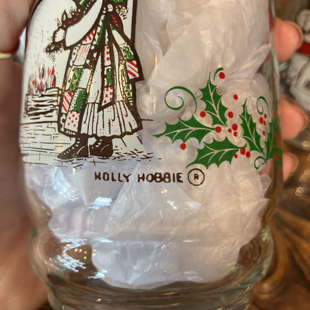 Set of 6 1980s Holly Hobbie Holliday Glasses