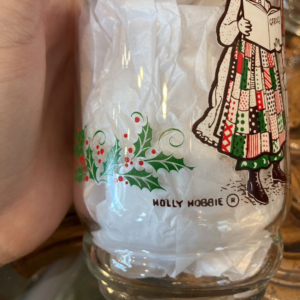 Set of 6 1980s Holly Hobbie Holliday Glasses