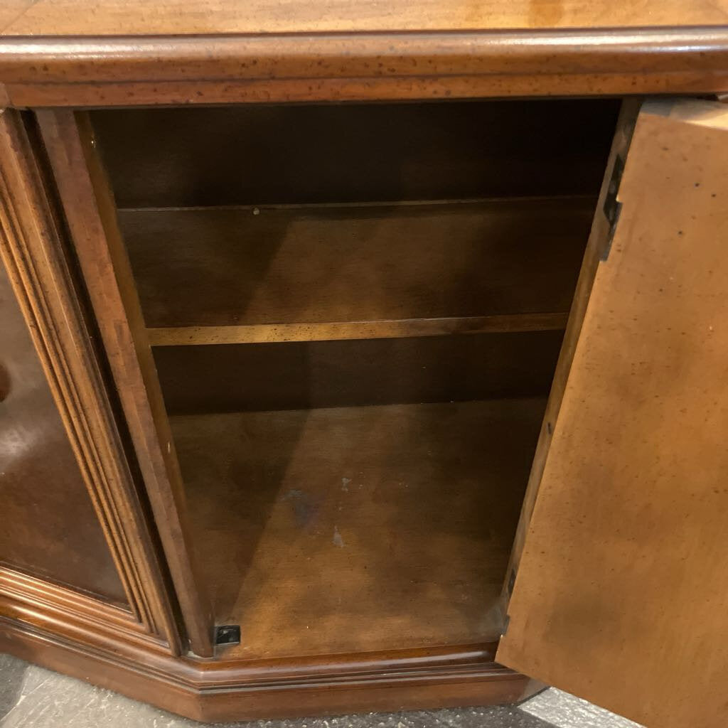 Mid Century Console Cabinet w/ Brass Hardware