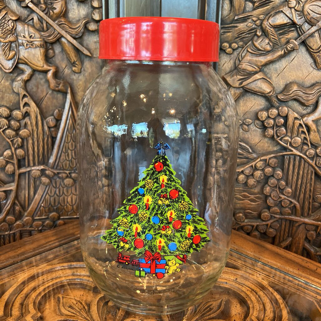 Vtg Action Christmas Tree Cookie Jar 3 Liter (Made in the USA)