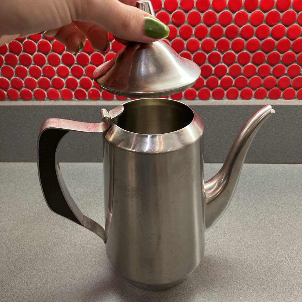 Mid Century Modern Stainless-Steel Pitcher